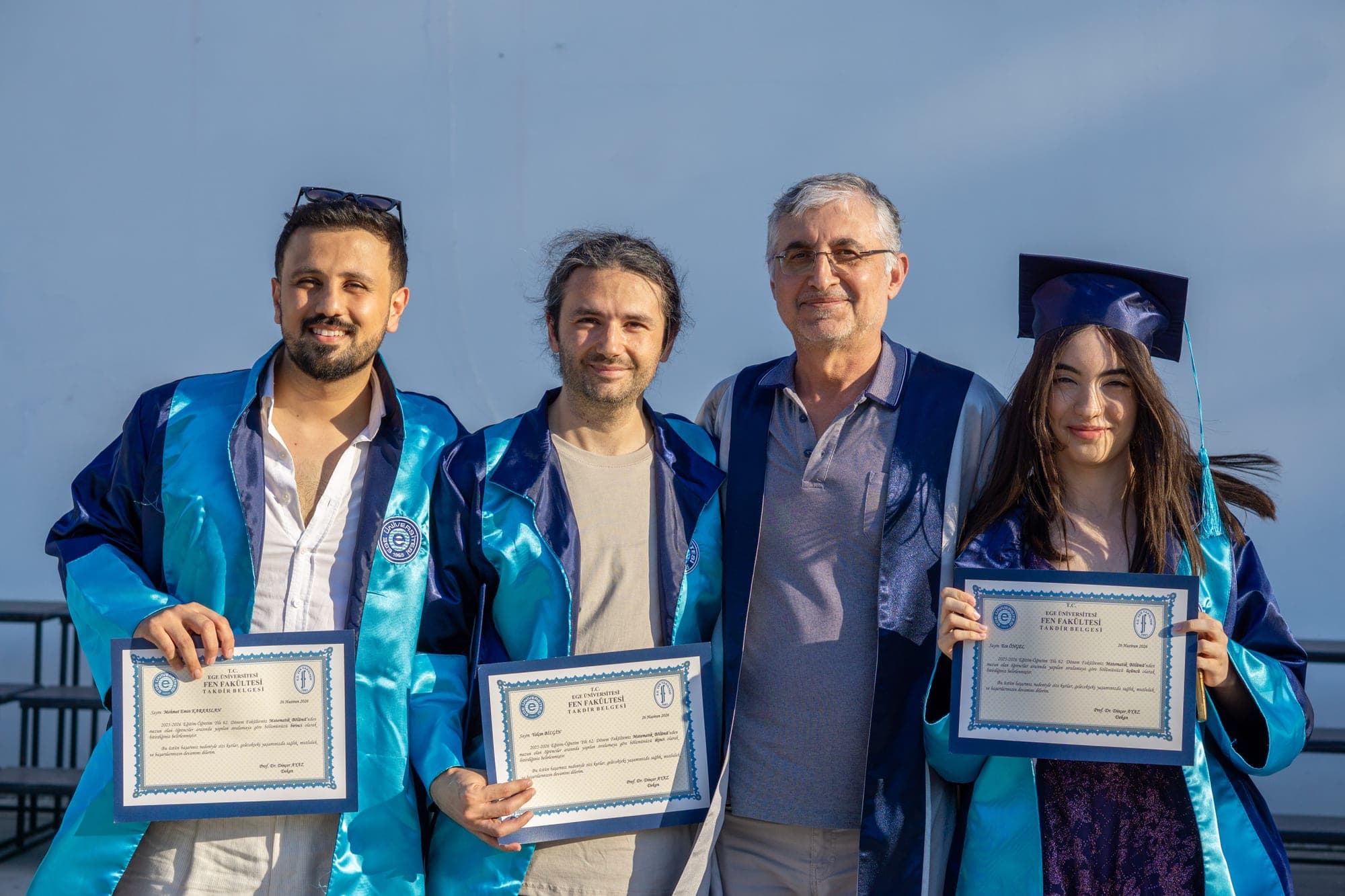 Ege Üniversitesi Matematik Bölümü derece töreni