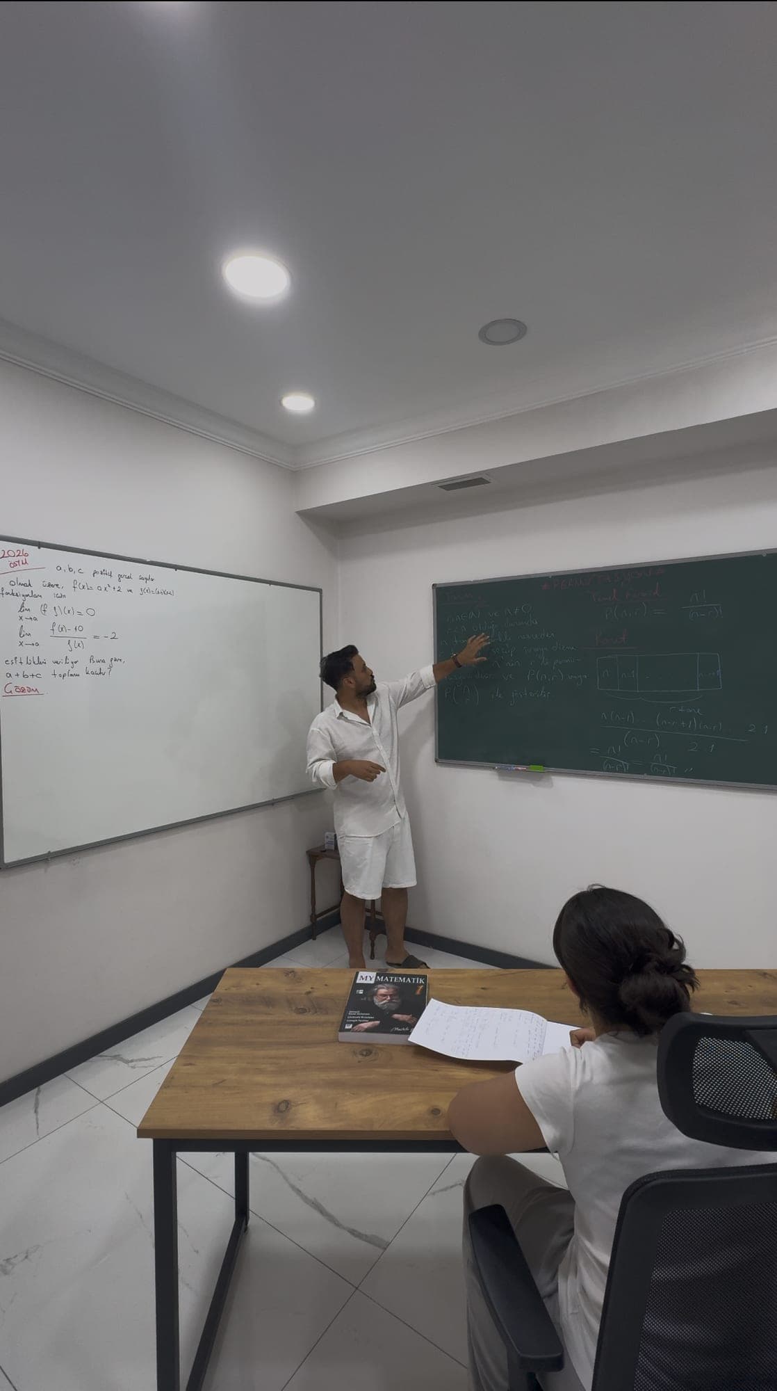 Tahtada LGS matematik konusu anlatılırken